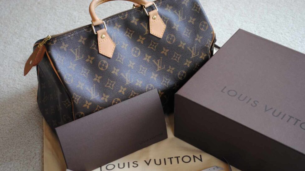 Productos de la marca de lujo Louis Vuitton.