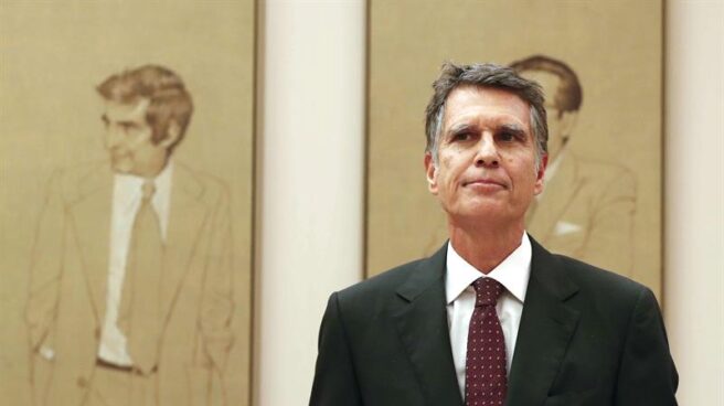 El consejero delegado del Banco Sabadell, Jaume Guardiola, durante su comparecencia en la Comisión del Congreso que investiga la crisis financiera y el rescate de la banca.