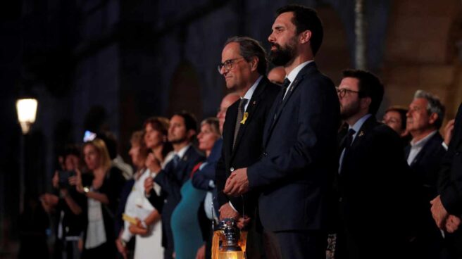 La oposición planta a Torra en el acto institucional de la Diada dedicado al 1-O