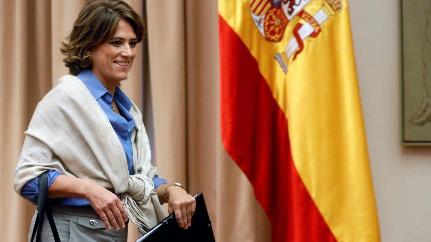 La ministra de Justicia, Dolores Delgado, en el Congreso.