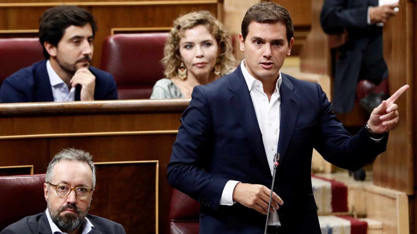 Albert Rivera, en la sesión de control en el Congreso.