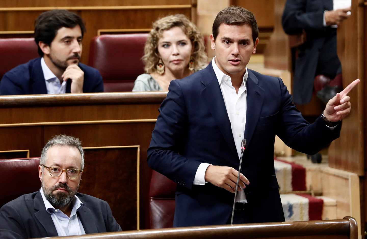 Albert Rivera, en la sesión de control en el Congreso.