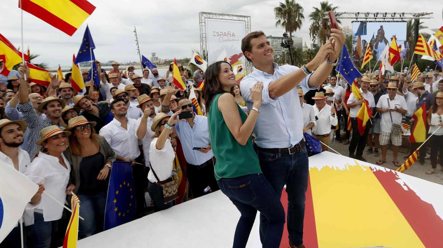Inés Arrimadas y Albert Rivera, en Barcelona.