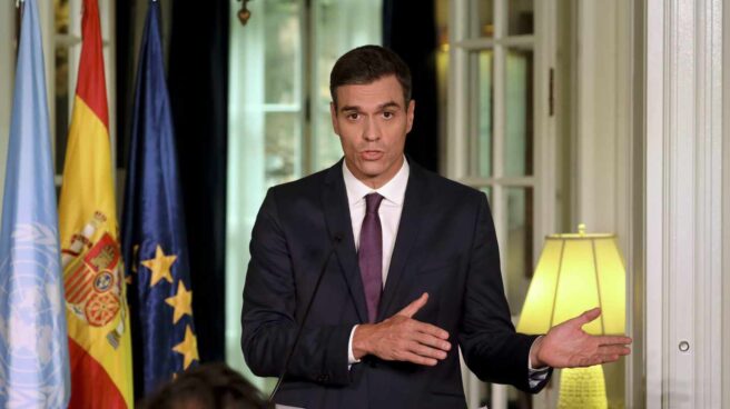 Pedro Sánchez, en Nueva York. Pedro Sánchez, en Nueva York.