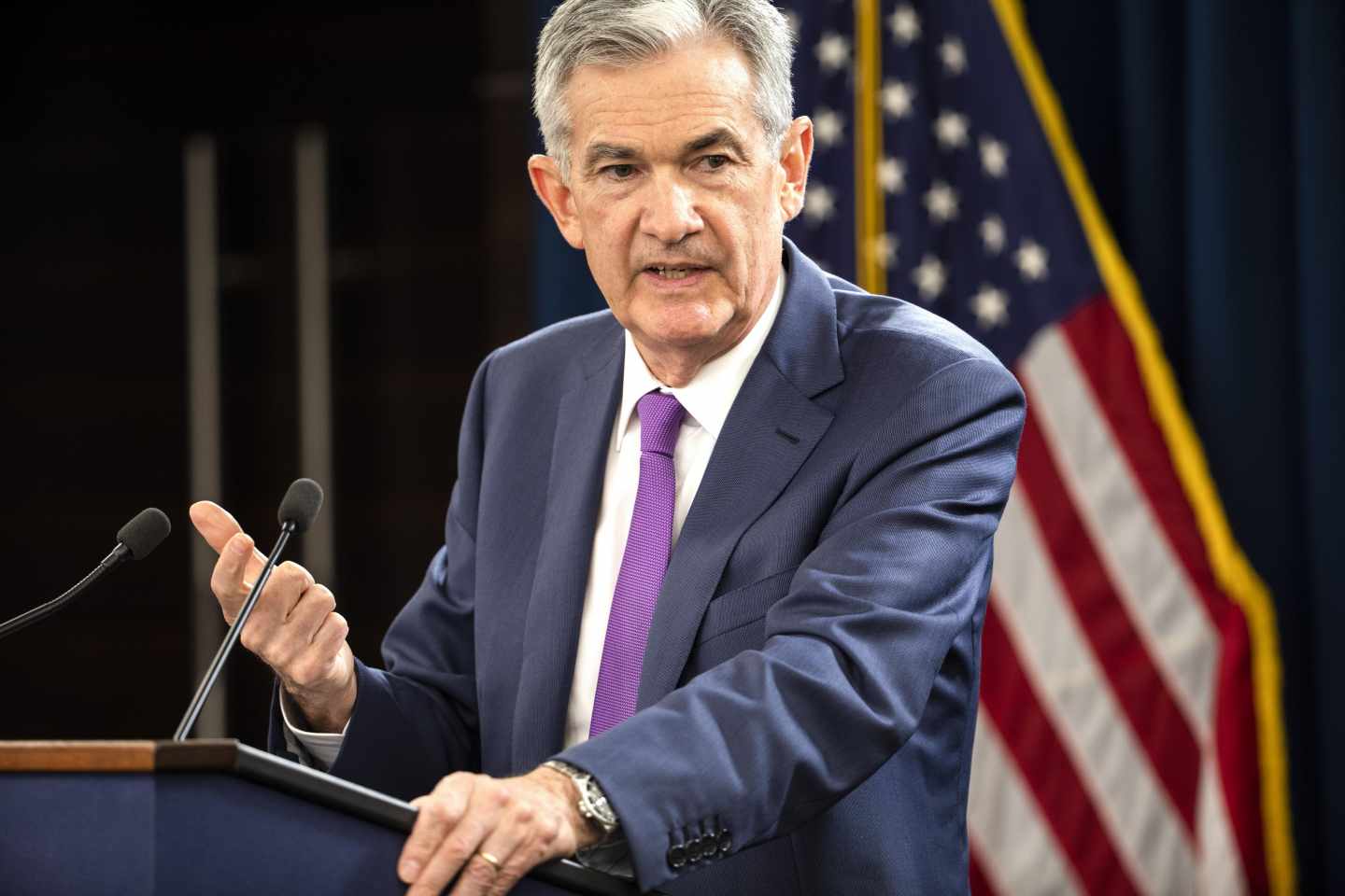 El presidente de la Fed, Jerome Powell.