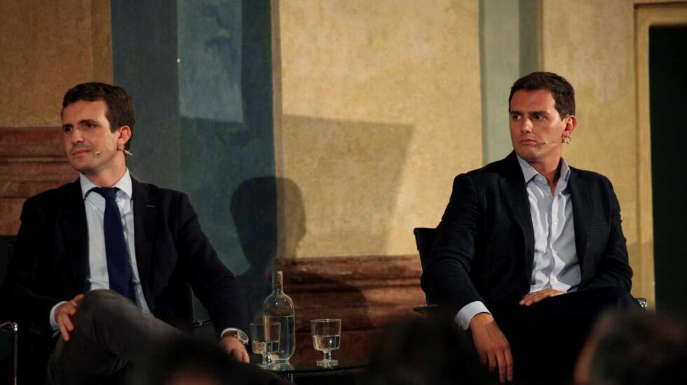 Pablo Casado y Albert Rivera en una imagen de archivo