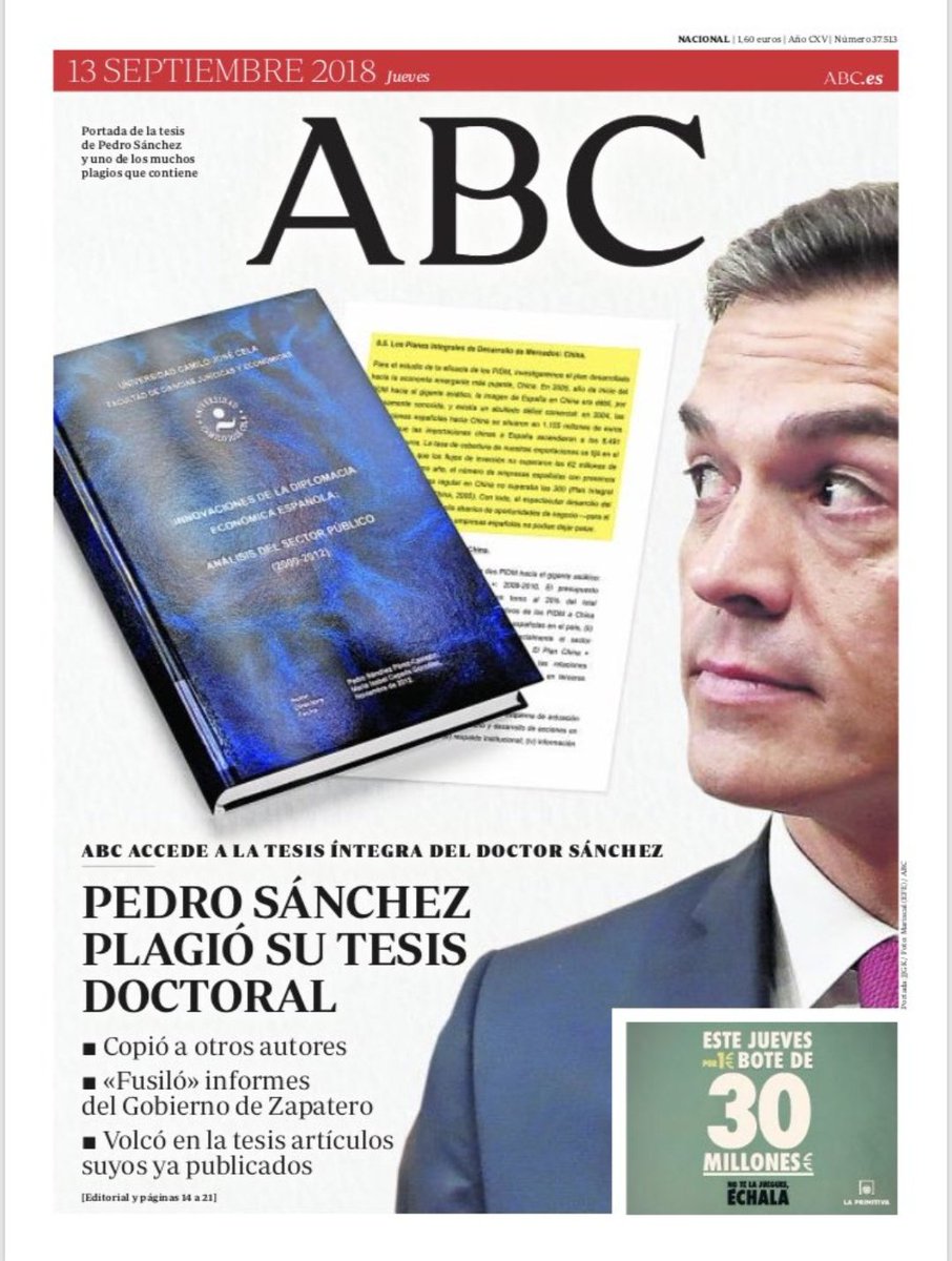 Pedro Sánchez pide en un burofax a 'Abc', 'El Mundo' y 'okdiario' que se retracten