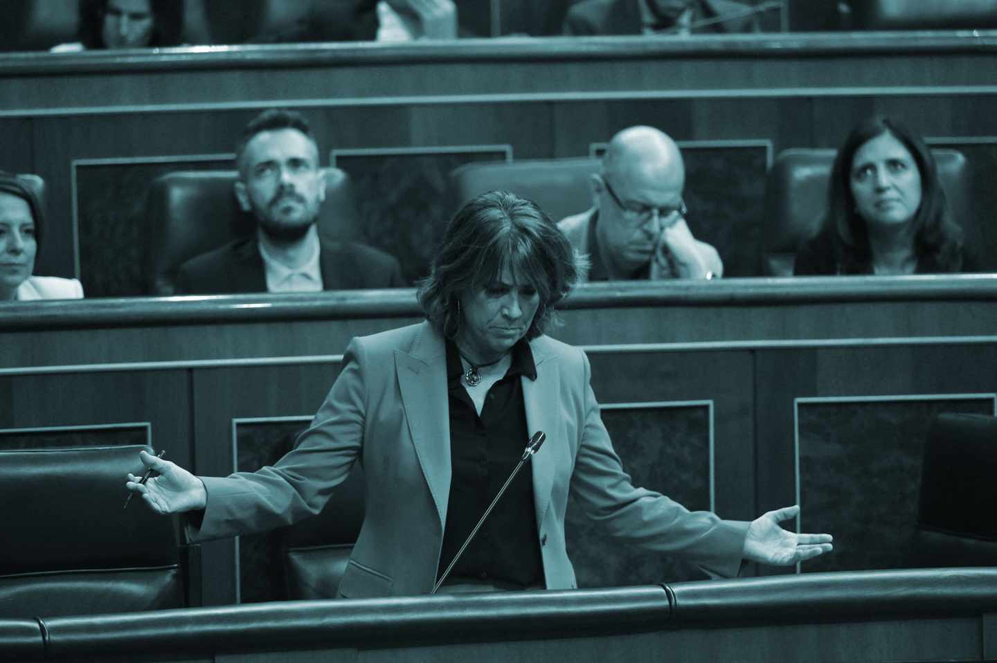 La ministra de Justicia, Dolores Delgado, en el Congreso de los Diputados