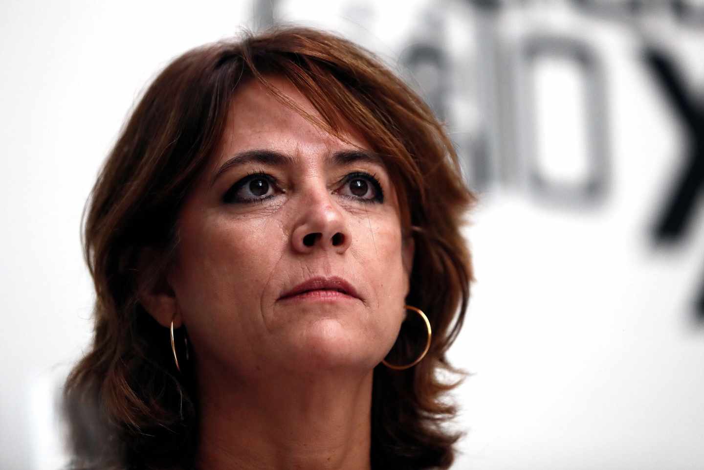 Dolores Delgado, ministra de Justicia, en el club Siglo XXI.