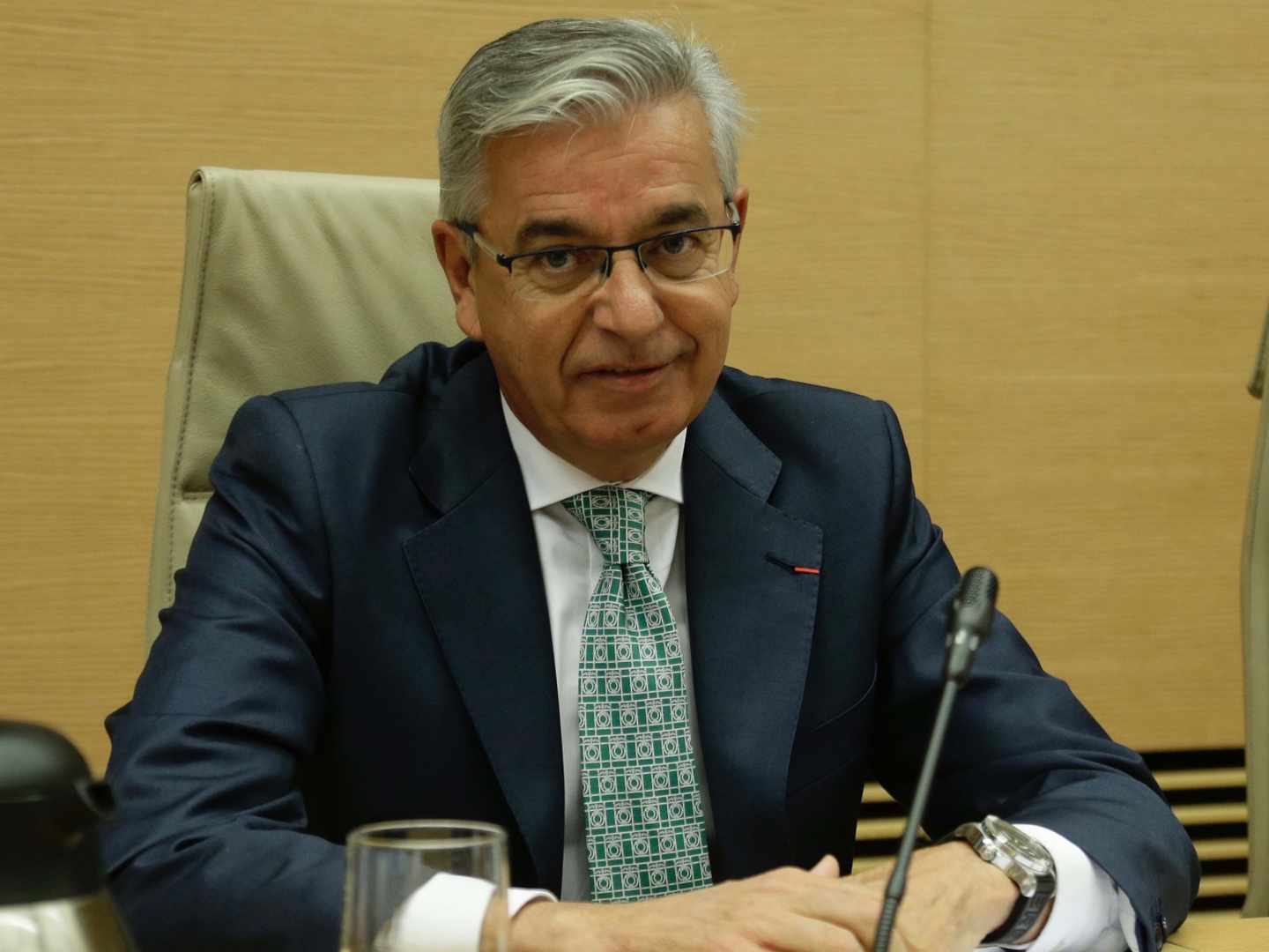 Manuel Sánchez Corbí, durante una comparecencia en el Congreso durante su etapa como jefe de la UCO.