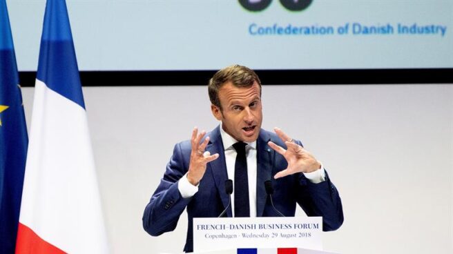 Emmanuel Macron en una conferencia reciente.