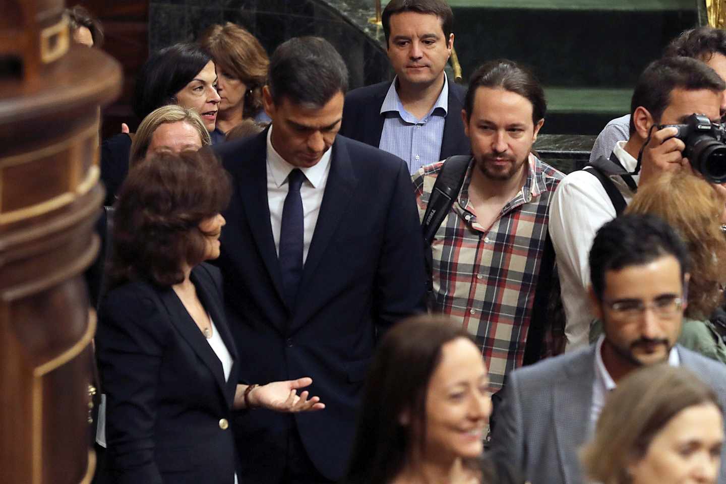 Pedro Sánchez y Pablo Igelsias