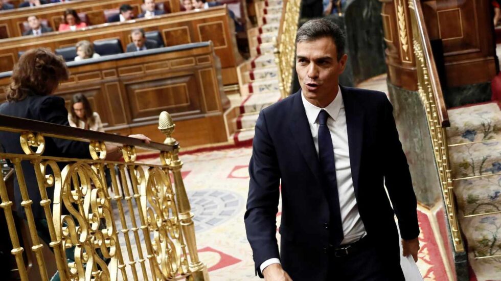 Pedro Sánchez, en el Congreso de los Diputados.