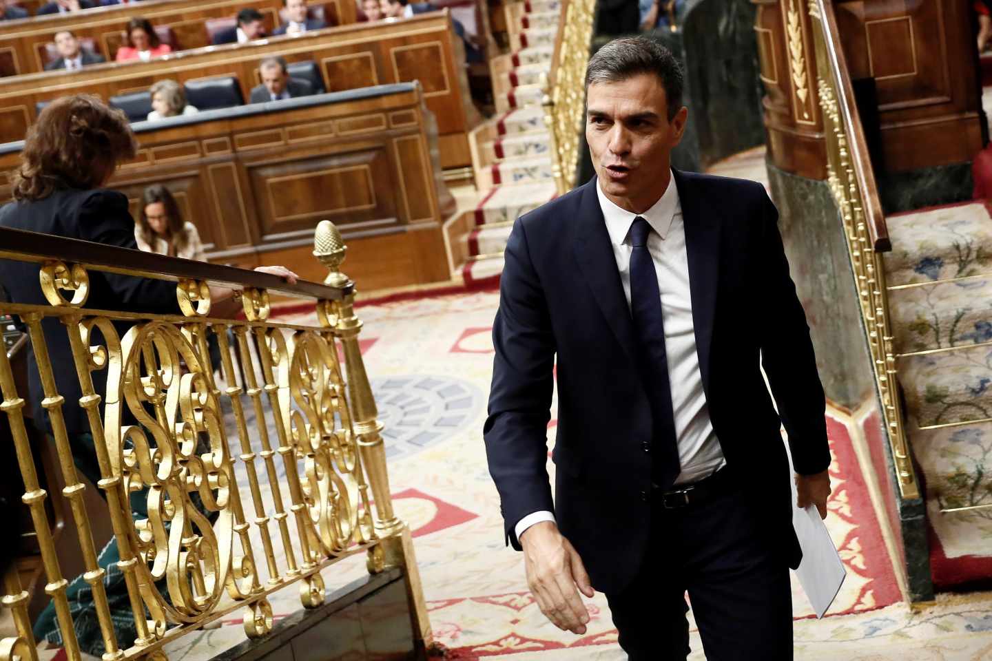 Pedro Sánchez, en el Congreso de los Diputados.