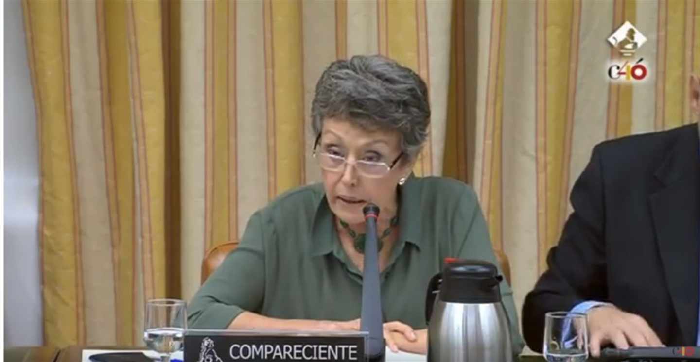 La administradora única provisional de RTVE, Rosa María Mateo.