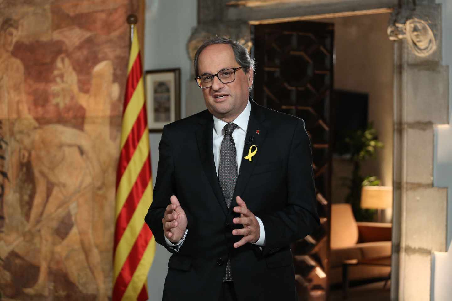 Torra, un año después de la DUI: "Volver atrás no es una opción"