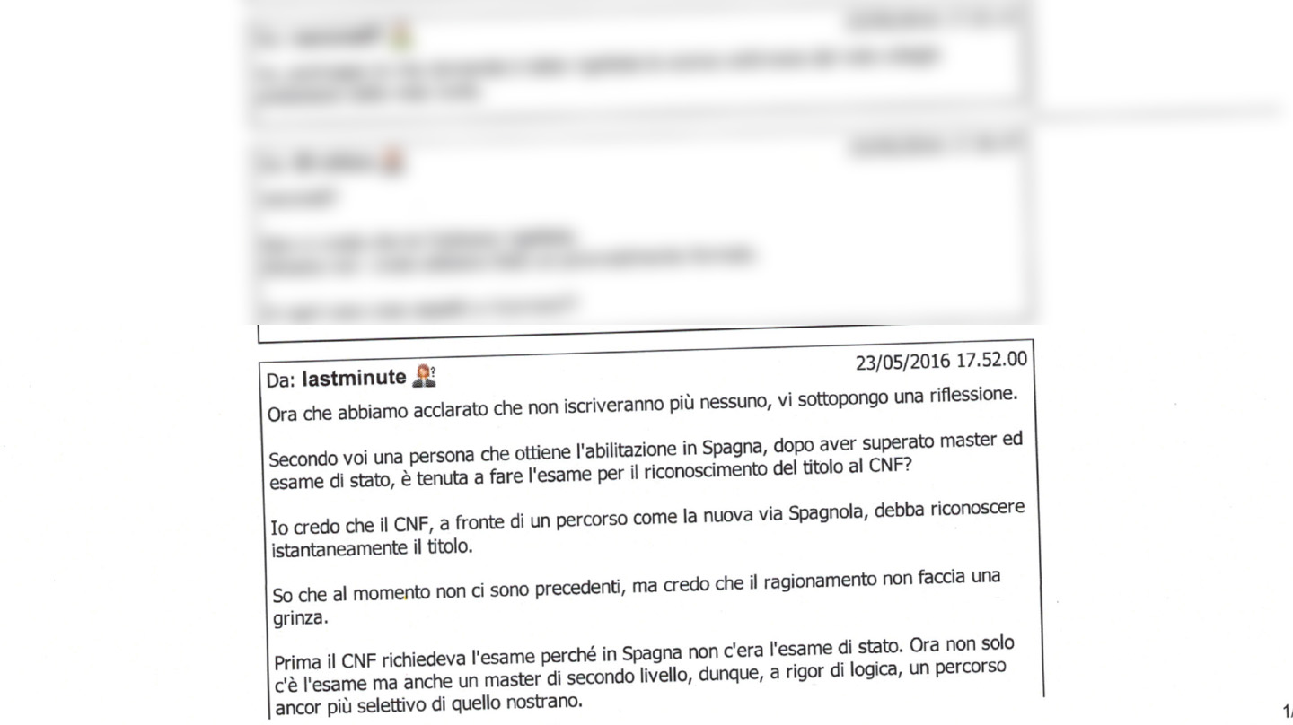 Un joven italiano pregunta en un foro si el Consejo de la abogacía italiano podría reconocer el título obtenido en España