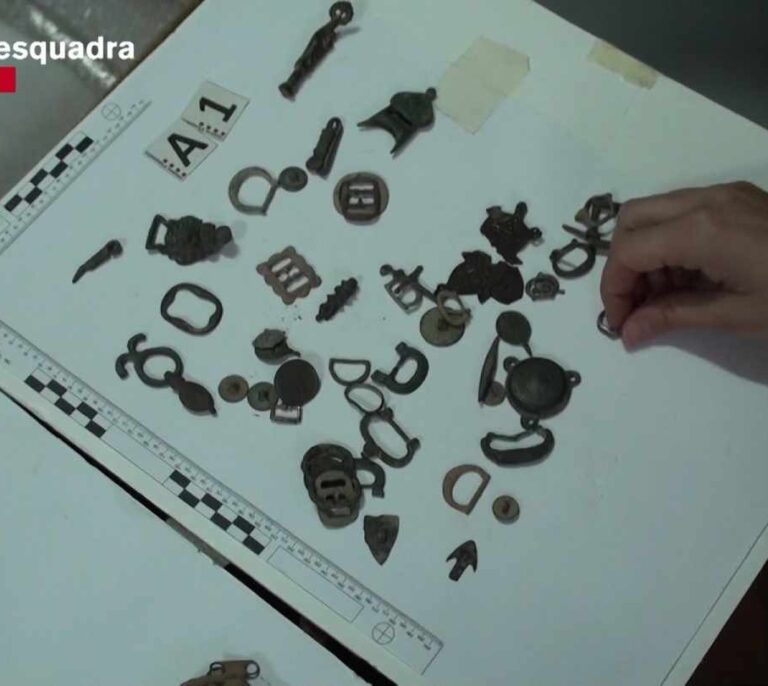 Tres detenidos por expoliar yacimientos arqueológicos en Barcelona y Tarragona