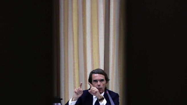 aznar_congreso_diputados José María Aznar, en su comparecencia en el Congreso de los Diputados.