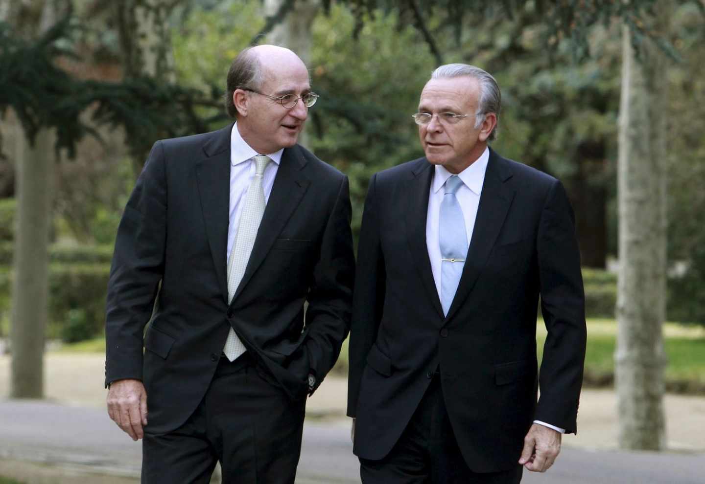 El presidente de Repsol, Antonio Brufau, y el de CriteriaCaixa, Isidre Fainé.