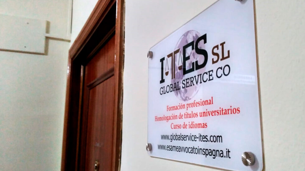 Sede de la empresa Global Service Co Ites SL, el supuesto domicilio profesional de varias decenas de abogados italianos colegiados en Madrid.