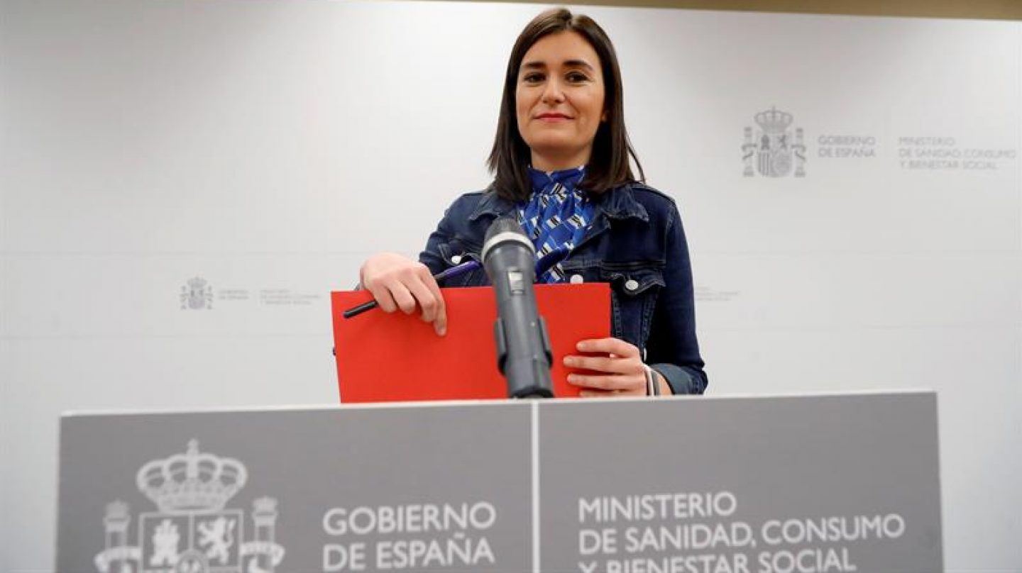 Carmen Montón, el día que anunció su dimisión como ministra de Sanidad.