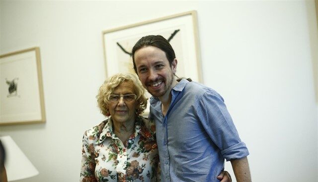 carmena-iglesias Manuela Carmena y Pablo Iglesias.