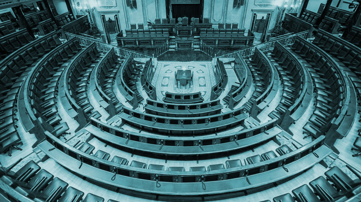 Interior del Congreso de los Diputados.