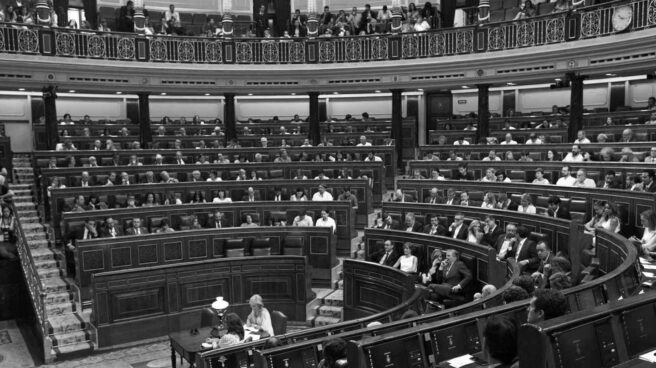 El hemiciclo del Congreso de los Diputados durante una sesión plenaria.
