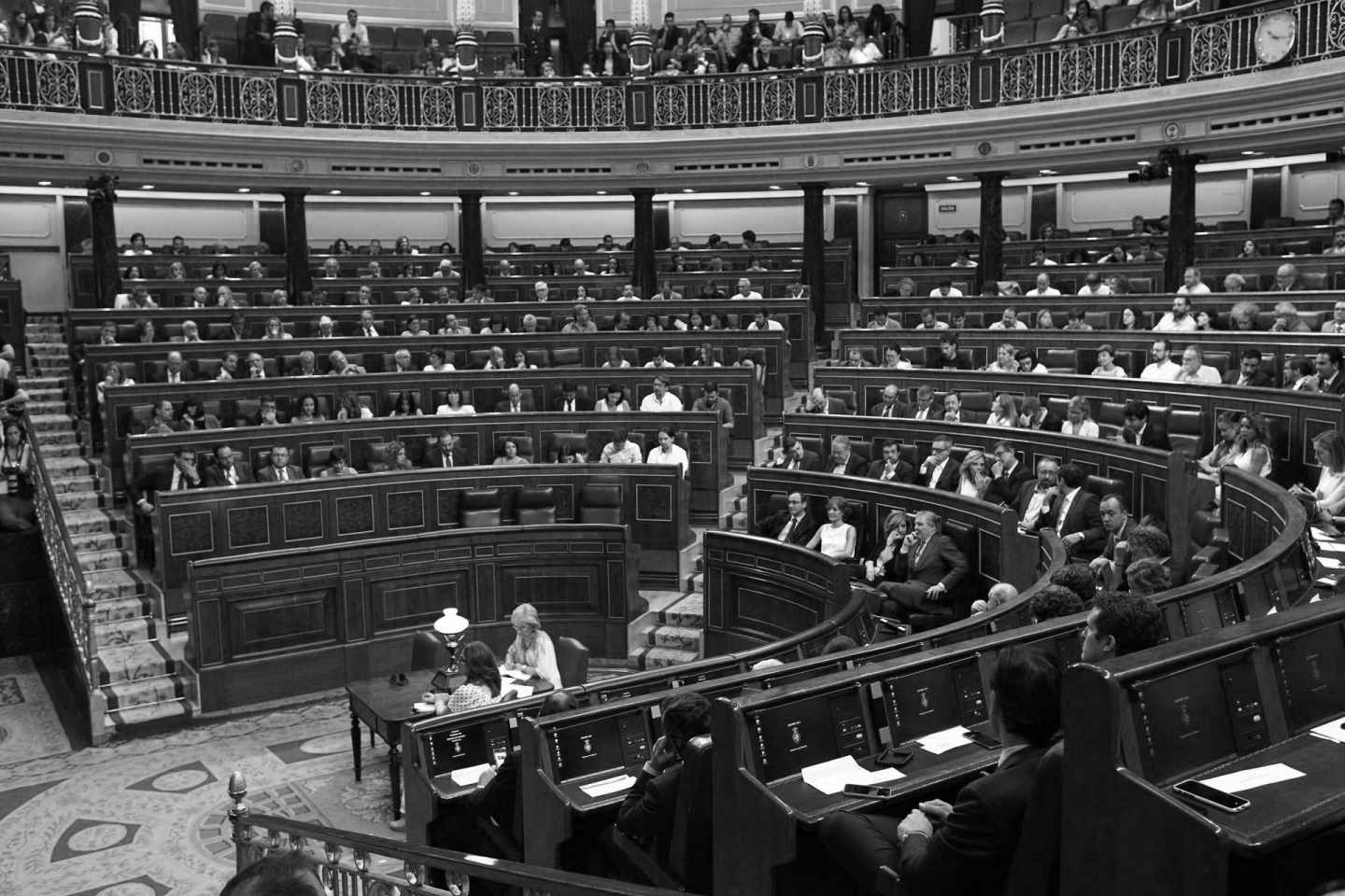 El hemiciclo del Congreso de los Diputados durante una sesión plenaria.