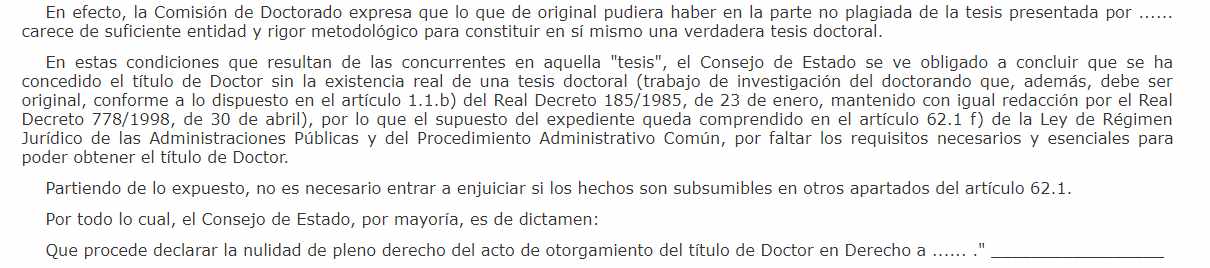 Conclusión del dictamen emitido por el Consejo de Estado el 13 de junio de 2002.