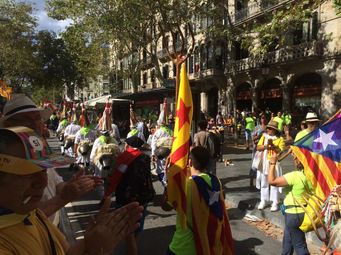 Cerca de 400.000 personas inscritas para participar en la manifestación de la Diada