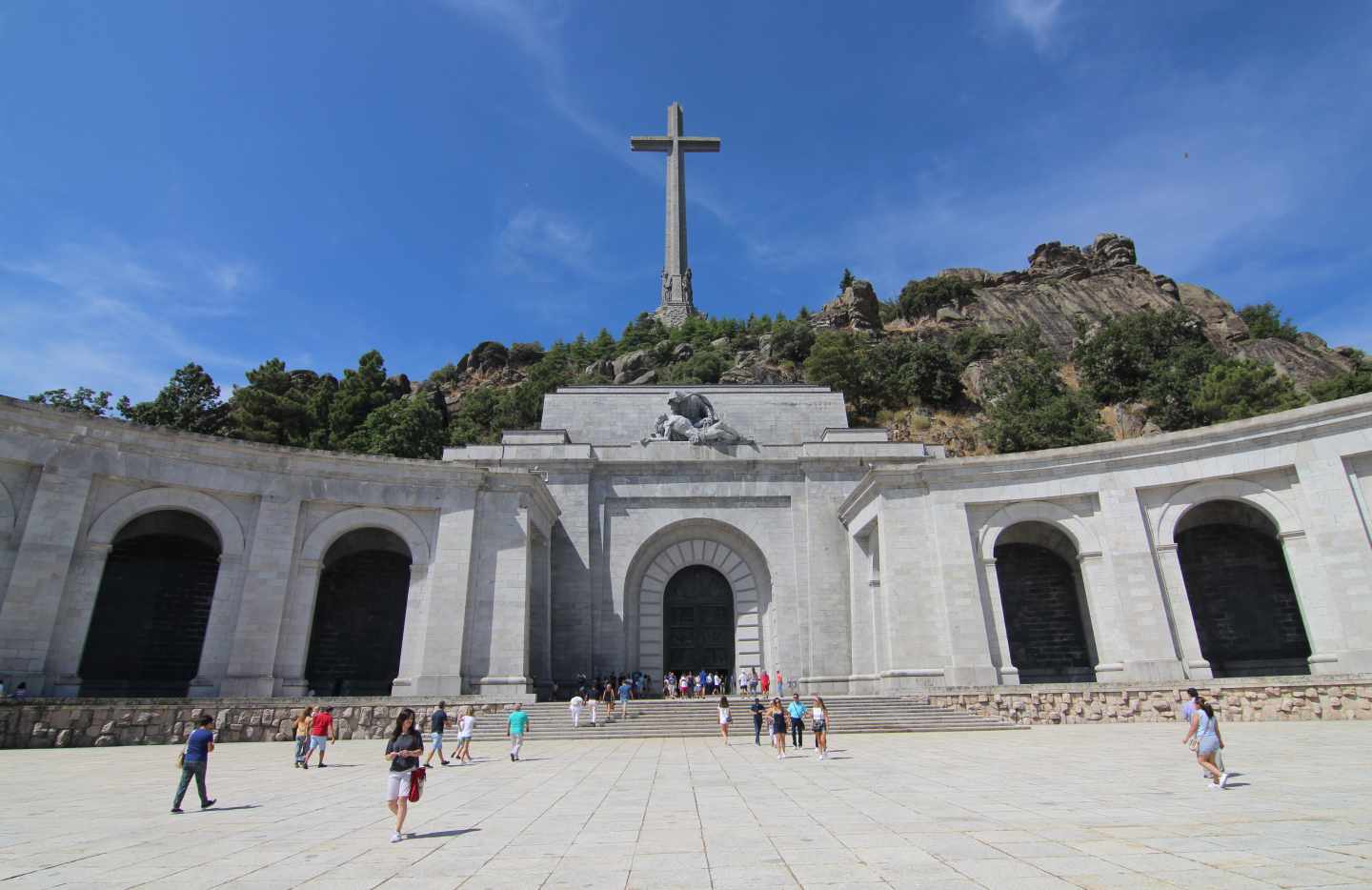 Basílica del Valle de los Caídos donde se encuentra la tumba de Franco.