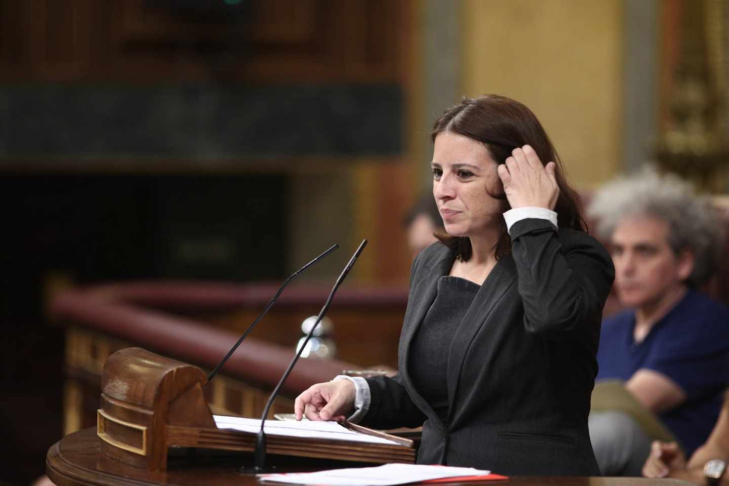 La portavoz del grupo parlamentario socialista, Adriana Lastra.