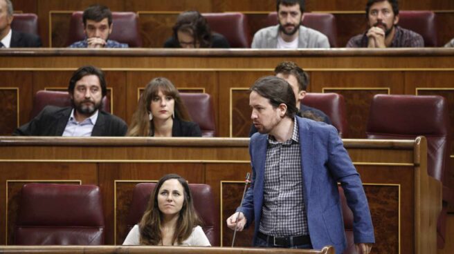 Iglesias se dirige al Congreso el pasado 12 de septiembre.