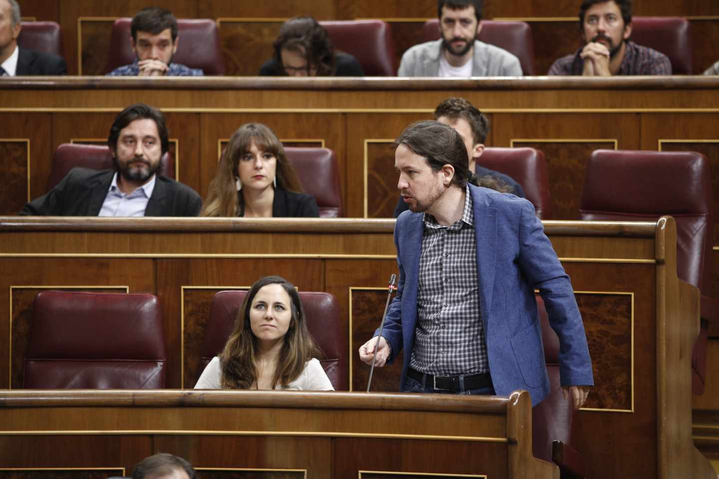 Iglesias se dirige al Congreso el pasado 12 de septiembre.