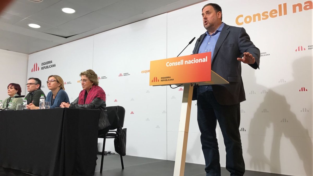 Junqueras anuncia que se presentará como candidato de ERC a las europeas