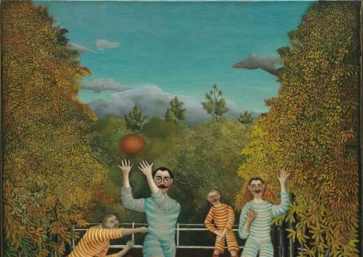 Los jugadores de fútbol. Henri Rousseau.