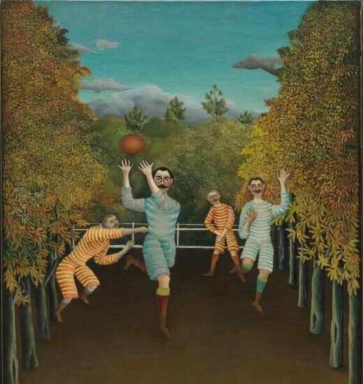 Los jugadores de fútbol. Henri Rousseau.