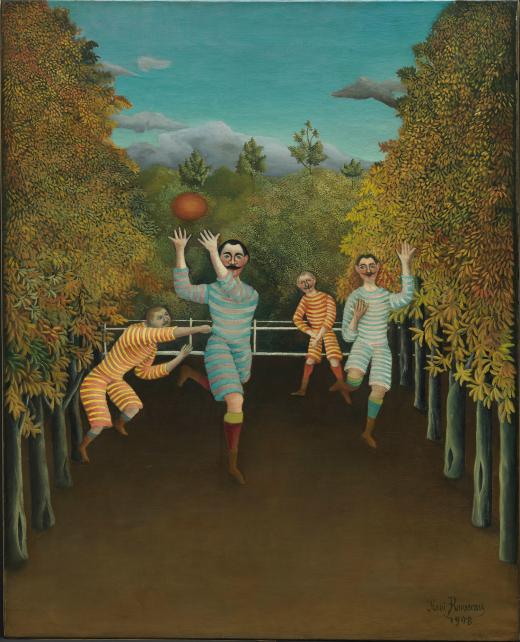 Los jugadores de fútbol. Henri Rousseau.