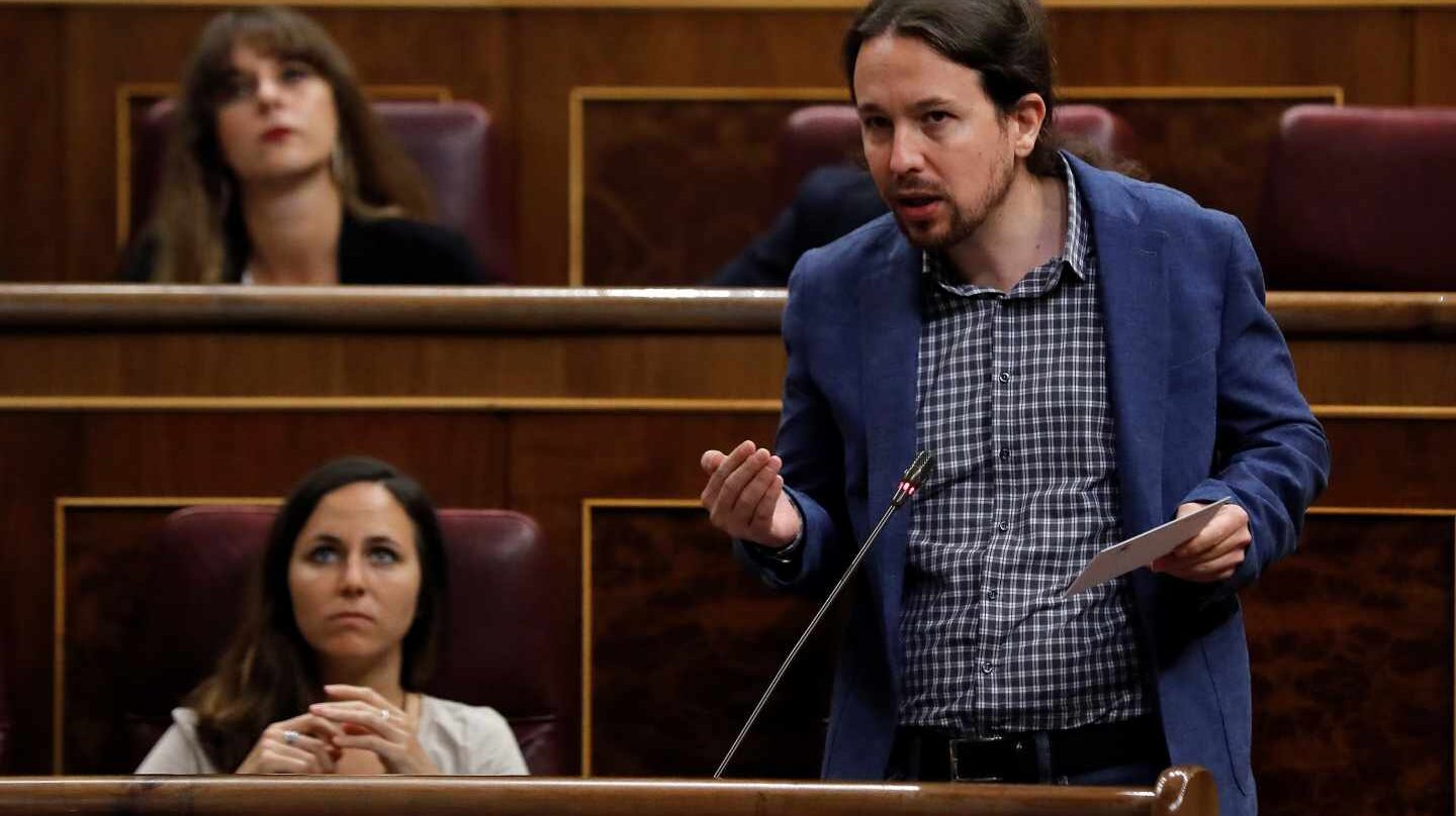 Pablo Iglesias, en el Congreso de los Diputados.