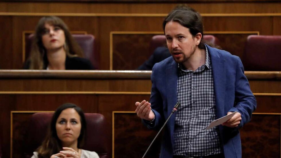 Pablo Iglesias, en el Congreso de los Diputados.