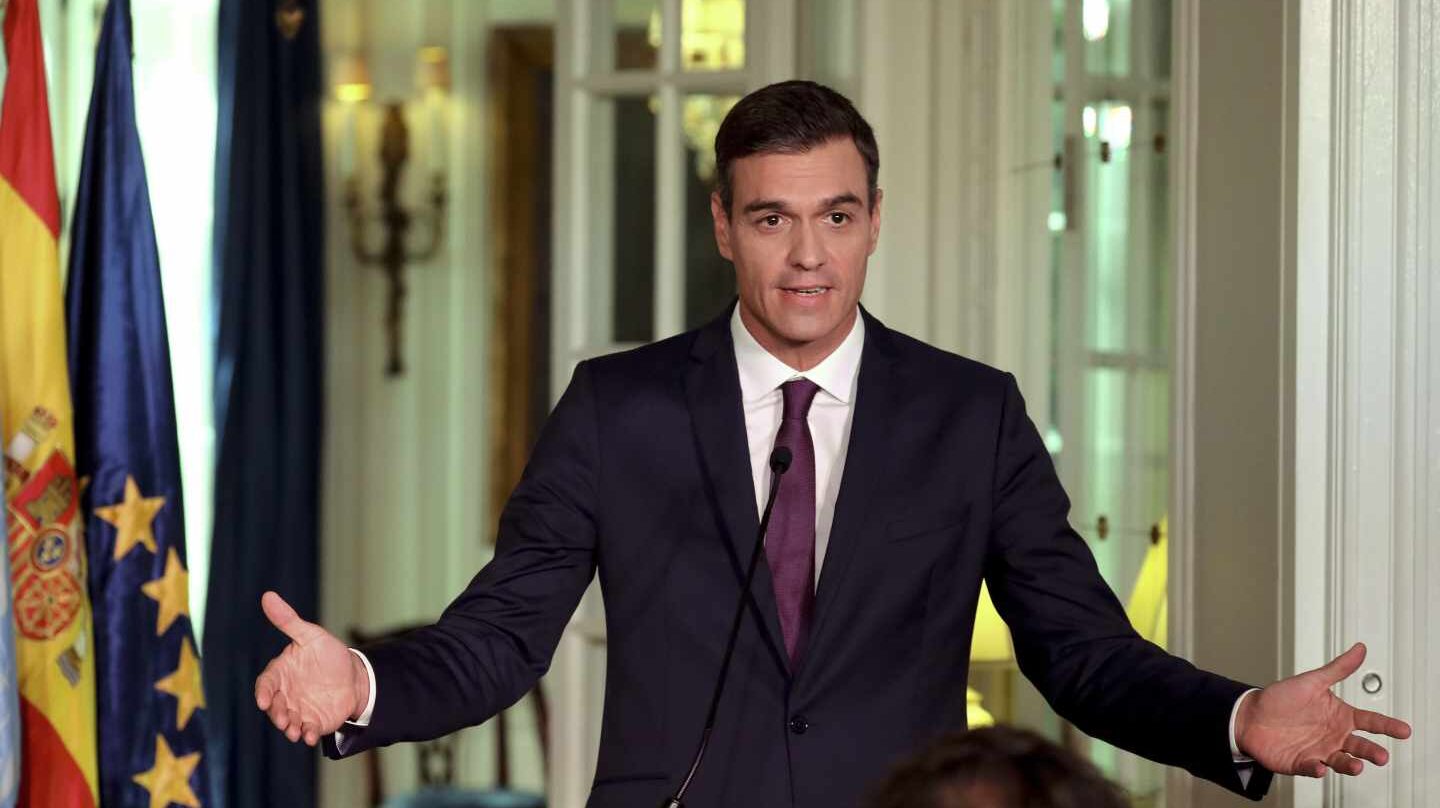 Pedro Sánchez, durante su comparecencia de este miércoles.