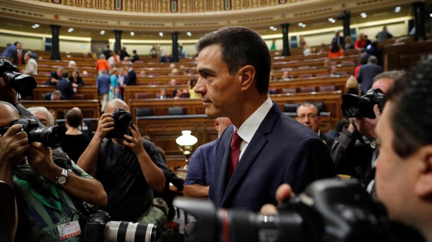 Pedro Sánchez, en el Congreso de los Diputados.