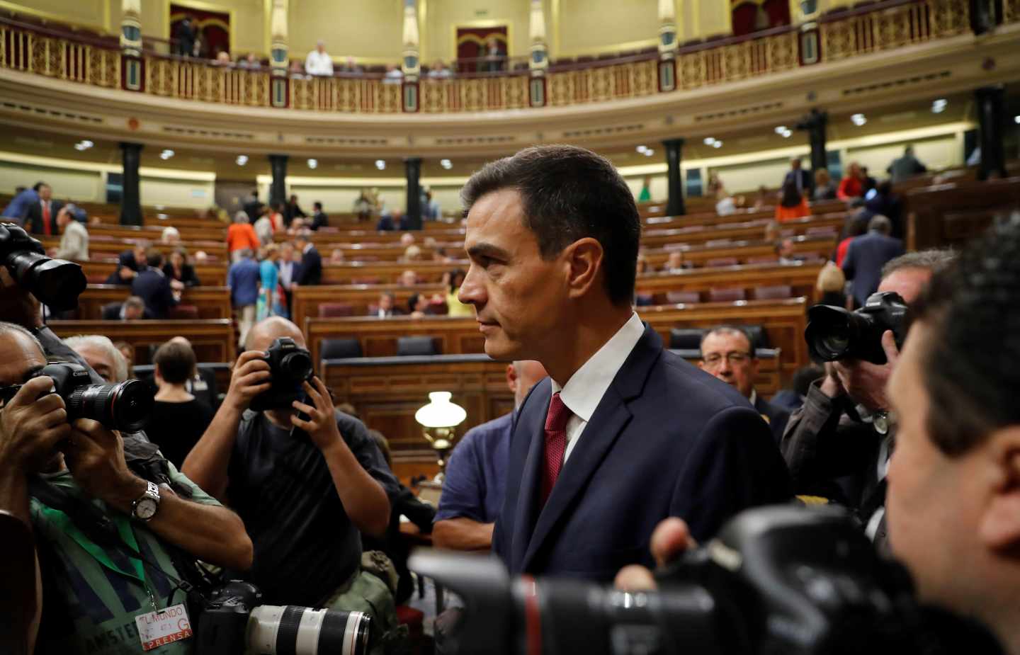 Pedro Sánchez, en el Congreso de los Diputados.