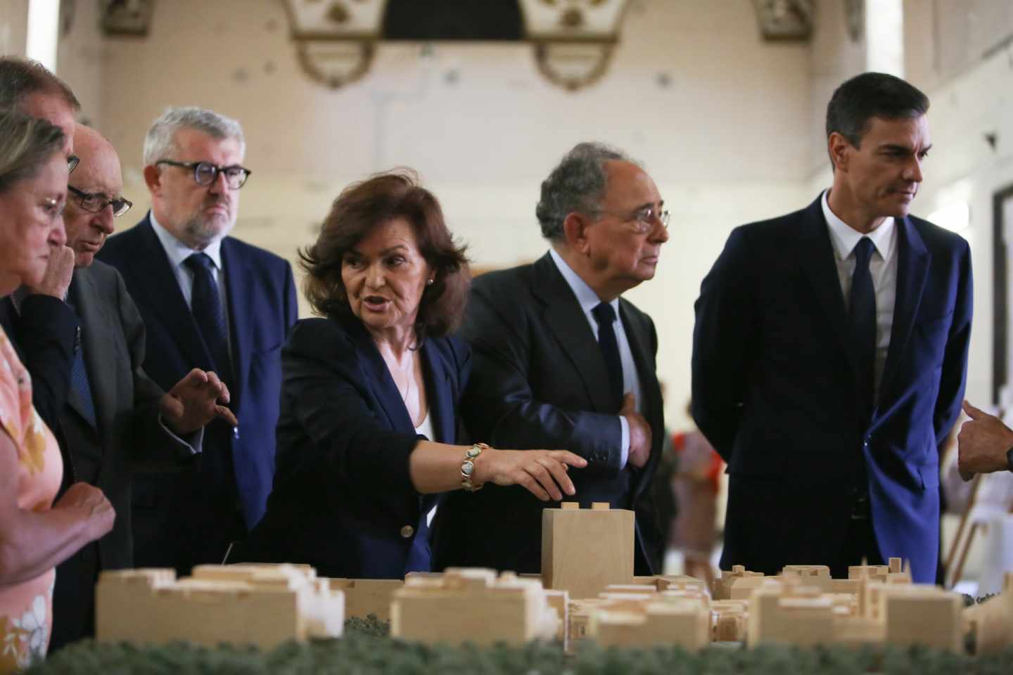 Carmen Calvo y Pedro Sánchez en el Museo del Prado.