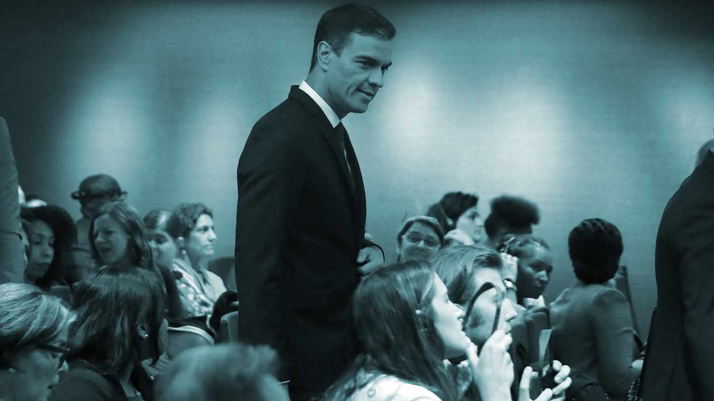 Pedro Sánchez, a su llegada a un acto en Naciones Unidas, en Nueva York.