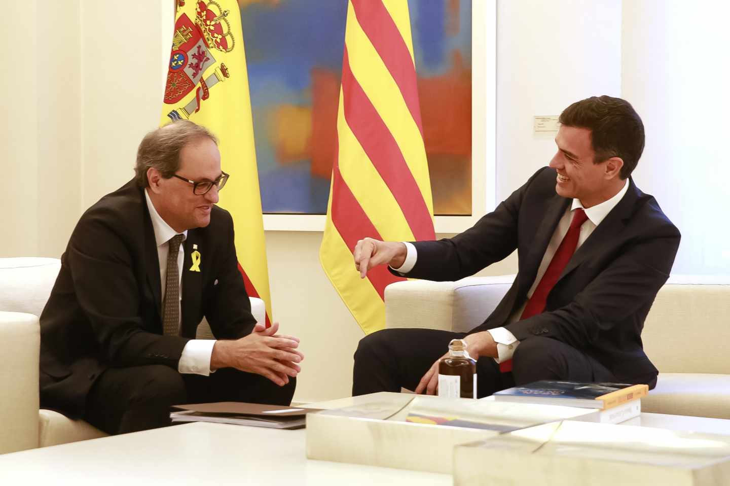 Nuevo desplante de Torra a Sánchez al rechazar la reunión del 21-D