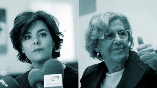 Soraya Sáenz de Santamaría y Manuela Carmena Soraya Sáenz de Santamaría y Manuela Carmena