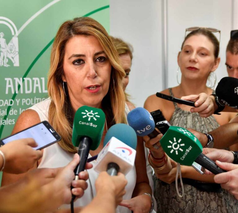 Susana Díaz legitima las protestas de ayer contra el acuerdo de gobierno en Andalucía